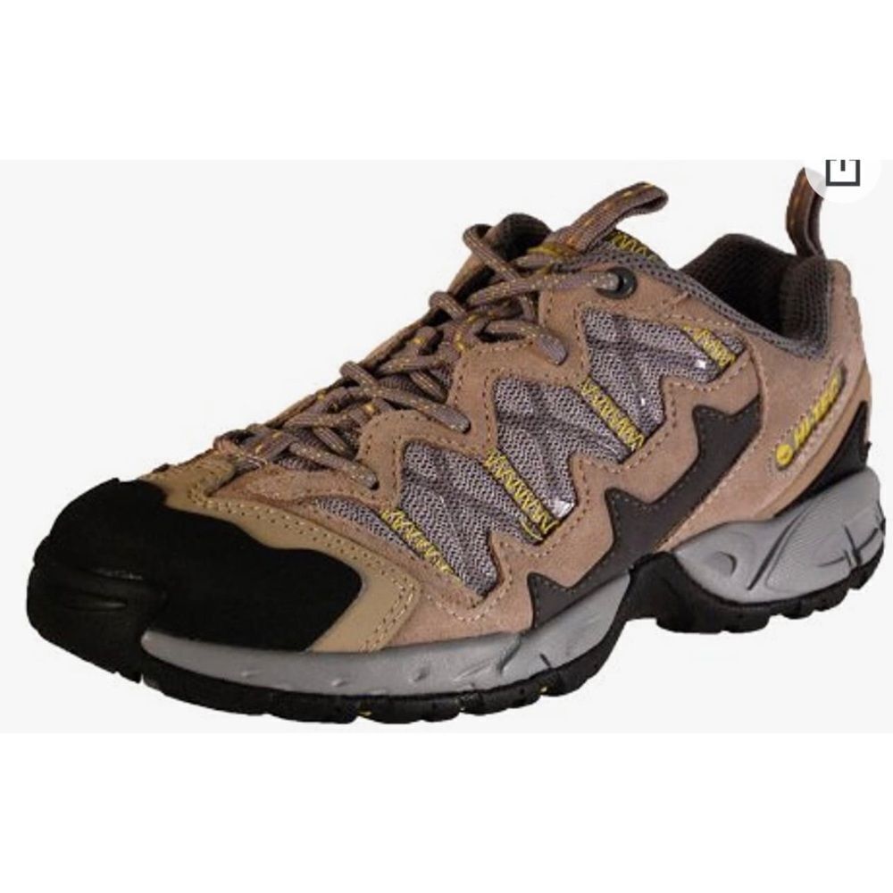 Hi-Tec Women’s Multiterra Spor Tan Grey Yellow Hiking  Outdoor Sport Shoes Sz 8